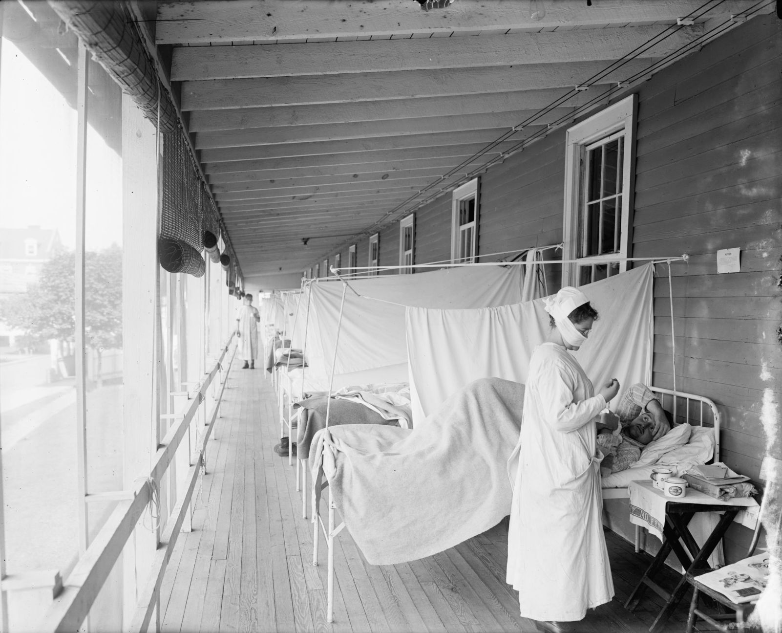 The Walter Reed Hospital Spanish Flu ward during the 1918 pandemic